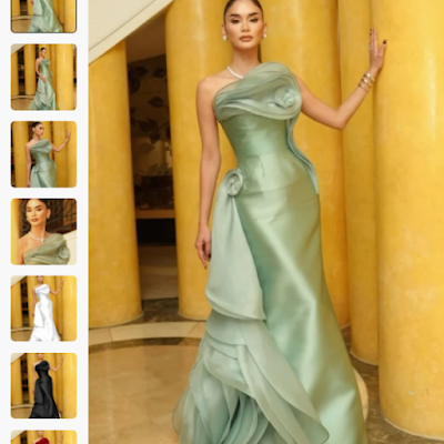 Prom dress verde menta elegante para baile de finalistas Prom dress verde menta elegante para baile de finalistas